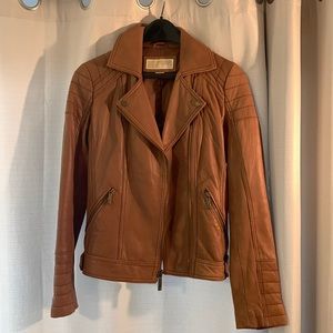 Women’s Micheal Kors tan leather jacket